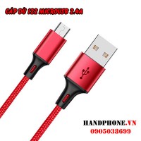 Cáp sạc bọc dù MicroUSB AG122 2.4A