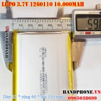 Pin Li-Po 3.7V 10000mAh 1260110 (Lithium Polymer)