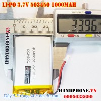 Pin Li-Po 3.7V 1000mAh 503450 503550 (Lithium Polymer)