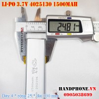 Pin Li-Po 3.7V 1500mAh 4025130 (Lithium Polymer)