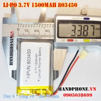 Pin Li-Po 3.7V 1500mAh 803450 803550 (Lithium Polymer)
