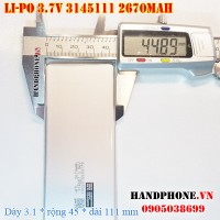 Pin Li-Po 3.7V 2670mAh 3145111 3145B1 (Lithium Polymer)