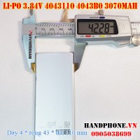Pin Li-Po 3.84V 3070mAh 4043110 4043B0 (Lithium Polymer)