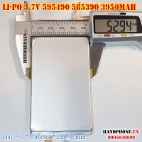 Pin Li-Po 3.7V 3950mAh 595490 585390 (Lithium Polymer)