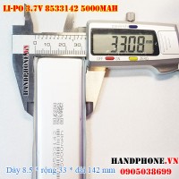 Pin Li-Po 3.7V 5000mAh 8533142 (Lithium Polymer)
