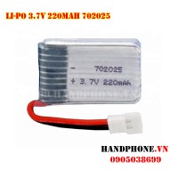 Pin Li-Po 3.7V 220mAh 702025 dòng xả cao 15C