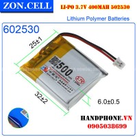 Pin Li-Po ZonCell 3.7V 500mAh 602530