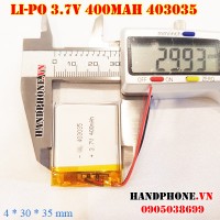 Pin Li-Po 3.7V 400mAh 403035 (Lithium Polymer)