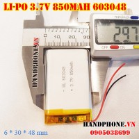 Pin Li-Po 3.7V 603048 603050 1000mAh (Lithium Polymer)