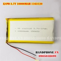Pin Li-Po 3.7V 1163120 1165113 10000mAh
