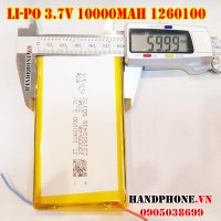 Pin Li-Po 3.7V 1260100 10000mAh (Lithium Polymer)