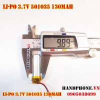 Pin Li-Po 3.7V 501035 130mAh (Lithium Polymer)