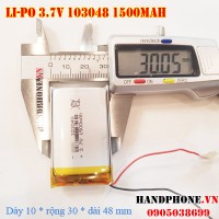 Pin Li-Po 3.7V 1500mAh 103048 103050 (Lithium Polymer)
