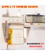 Pin Li-Po 3.7V 200mAh 303030 (Lithium Polymer)
