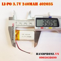 Pin Li-Po 3.7V 402035 240mah