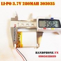 Pin Li-Po 3.7V 280mAh 303035