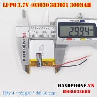 Pin Li-Po 3.7V 300mAh 403030 383031 (Lithium Polymer) cho Smartwatch