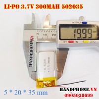 Pin Li-Po 3.7V 300mAh 502035 (Lithium Polymer)