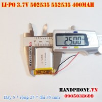 Pin Li-Po 3.7V 400mAh 502535 552535 (Lithium Polymer)