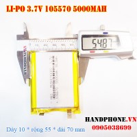 Pin Li-Po 3.7V 5000mAh 105570 985569 (Lithium Polymer)