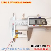 Pin Li-Po 3.7V 500mAh 902030 (Lithium Polymer)