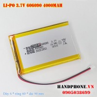 Pin Li-Po 3.7V 606090 4000mAh