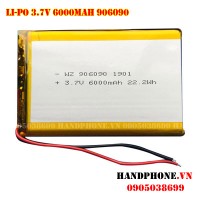 Pin Li-Po 3.7V 906090 6000mAh