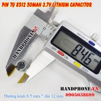 Pin Tụ 8512 50mAh 3.7v cho Tai Nghe Bluetooth